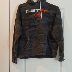 GetFit Women's Camouflage Hoodie - Gray